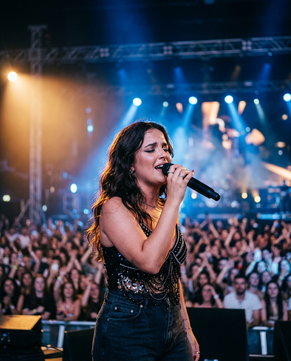Anna Silva em palco