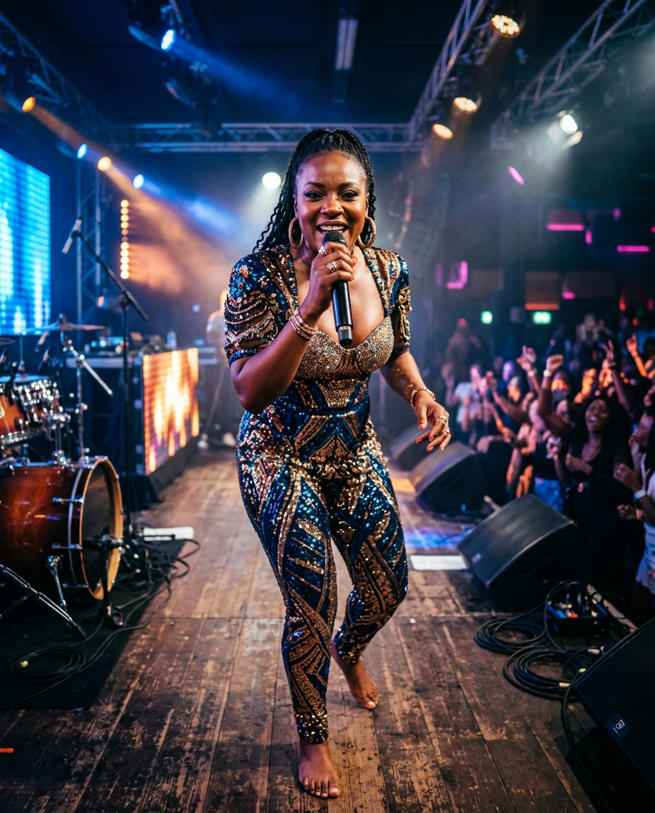 Mayra Kiz em palco